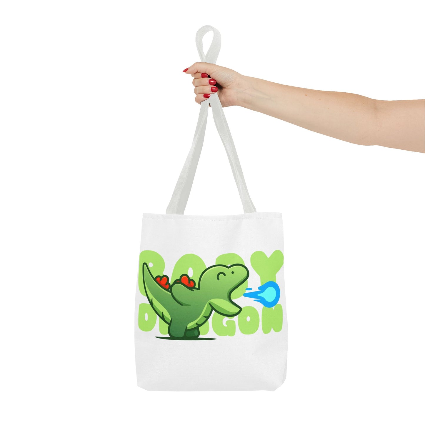 Cute Dinosaur Tote Bag - Fun AOP Design for Kids, Eco-Friendly Bag, Ideal for School, Shopping, Gifts, and Playtime