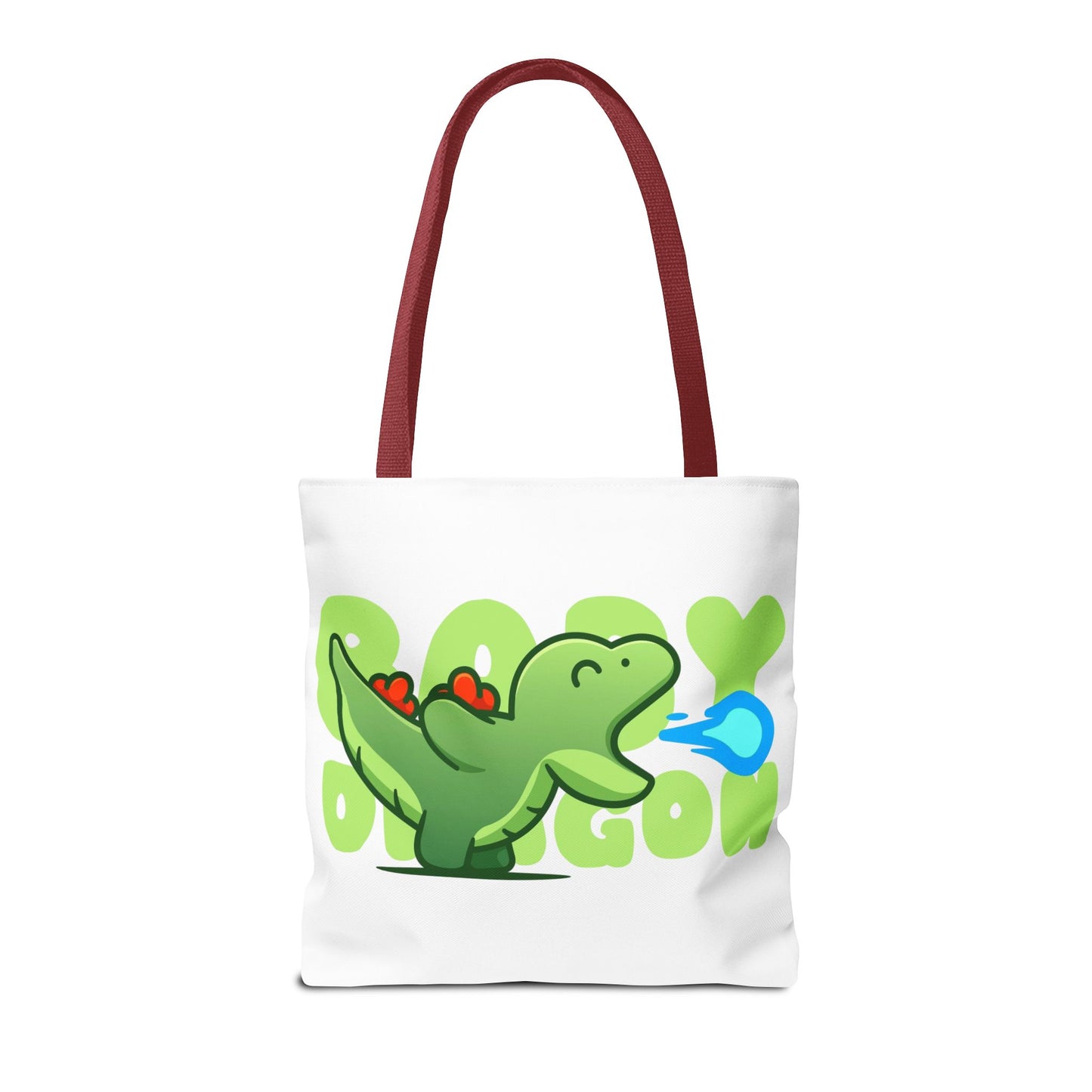 Cute Dinosaur Tote Bag - Fun AOP Design for Kids, Eco-Friendly Bag, Ideal for School, Shopping, Gifts, and Playtime