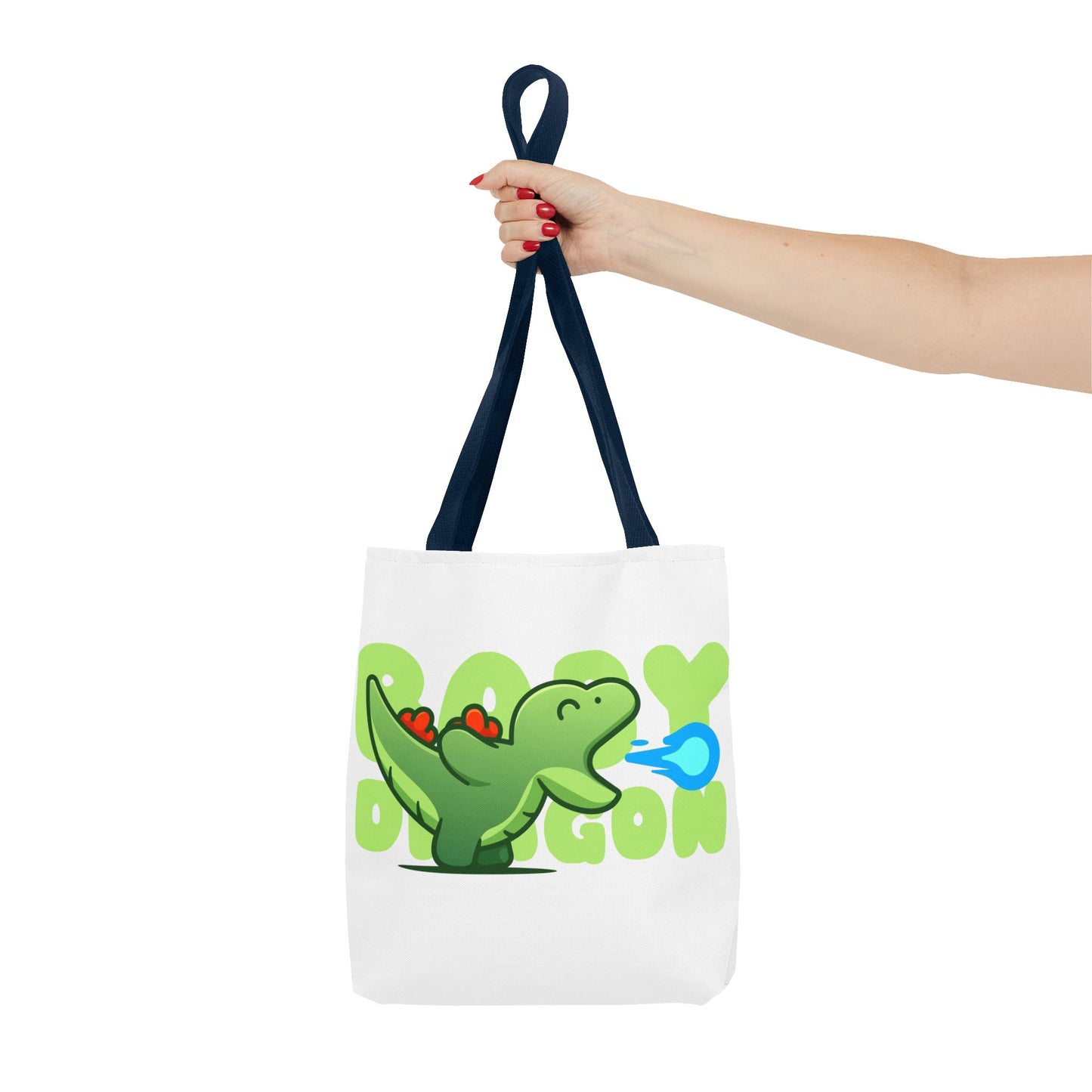 Cute Dinosaur Tote Bag - Fun AOP Design for Kids, Eco-Friendly Bag, Ideal for School, Shopping, Gifts, and Playtime