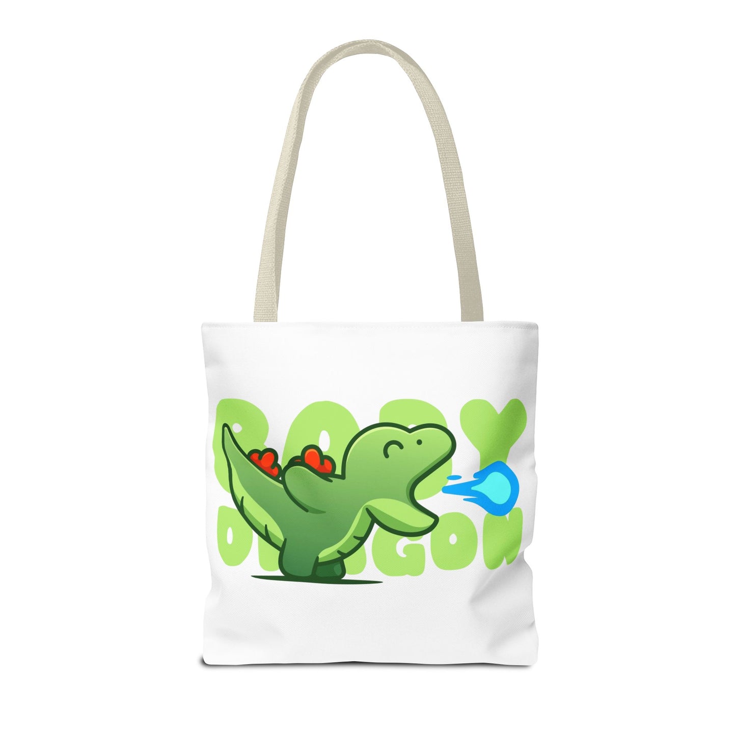 Cute Dinosaur Tote Bag - Fun AOP Design for Kids, Eco-Friendly Bag, Ideal for School, Shopping, Gifts, and Playtime