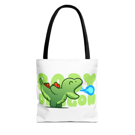 Cute Dinosaur Tote Bag - Fun AOP Design for Kids, Eco-Friendly Bag, Ideal for School, Shopping, Gifts, and Playtime